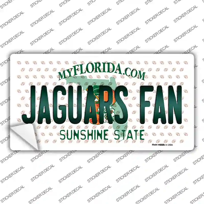 LP-10760s-XL Jaguars Fan Florida Novelty Sticker Decal, Extra Large