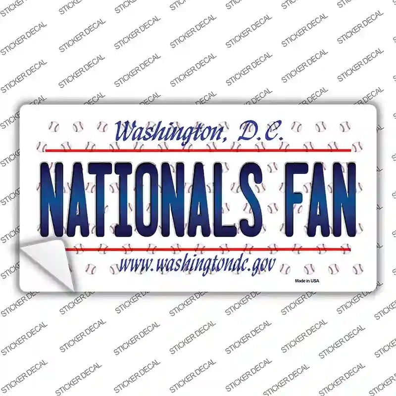 LP-10805s-XL Nationals Fan Washington DC Novelty Sticker Decal, Extra Large