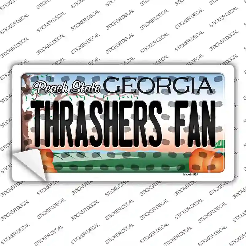 LP-10831s-S Thrashers Fan Georgia Novelty Sticker Decal, Small