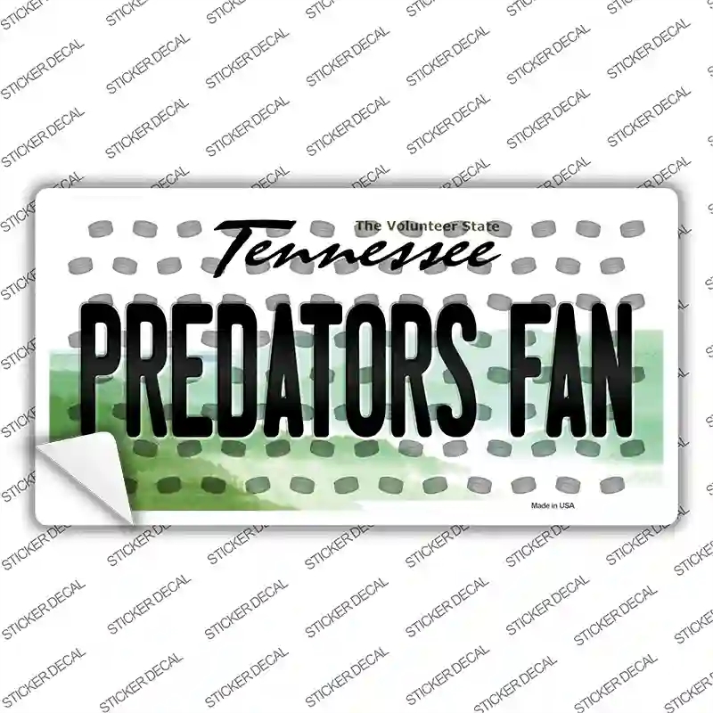 LP-10846s-XL Predators Fan Tennessee Novelty Sticker Decal, Extra Large
