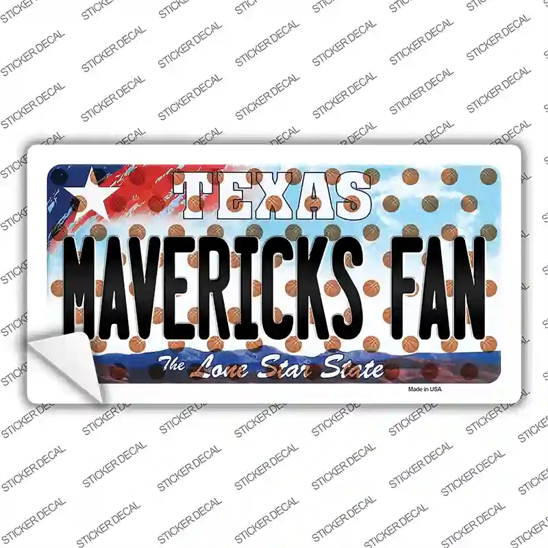 LP-10853s-XL Mavericks Fan Texas Novelty Sticker Decal, Extra Large