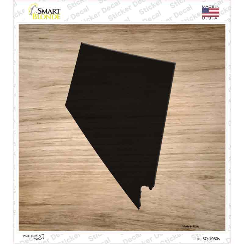 SQ-1080s-M Nevada Shape Letter Tile Novelty Square Sticker Decal, Medium