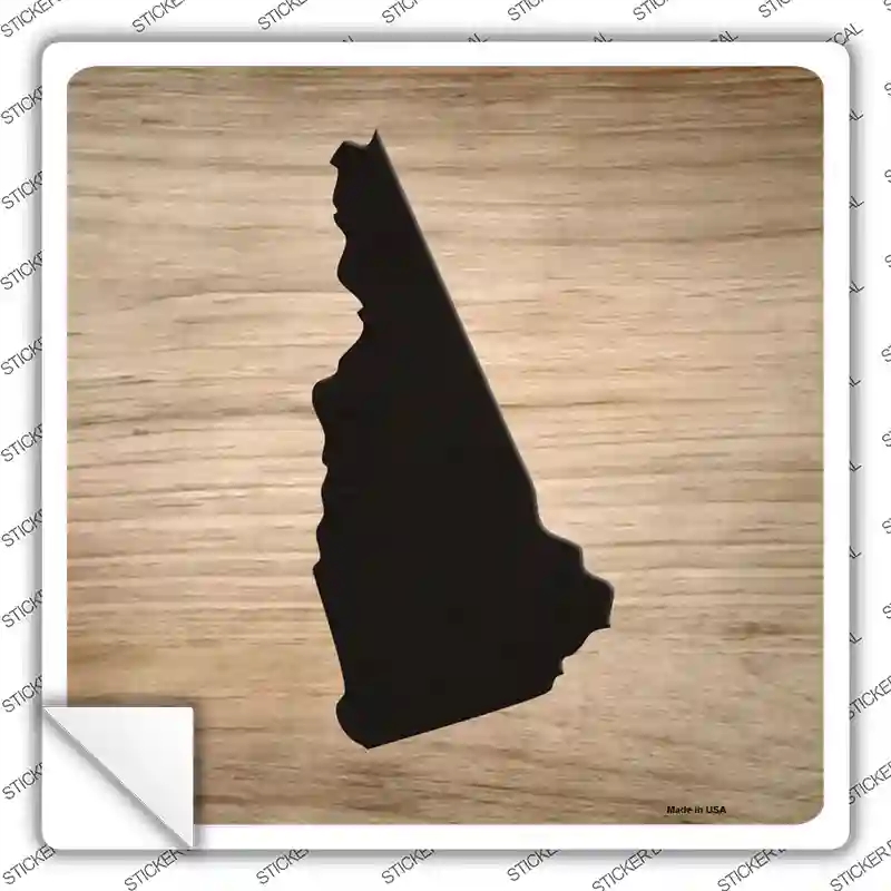 SQ-1081s-L   Hampshire Shape Letter Tile Novelty Square Sticker Decal, Large