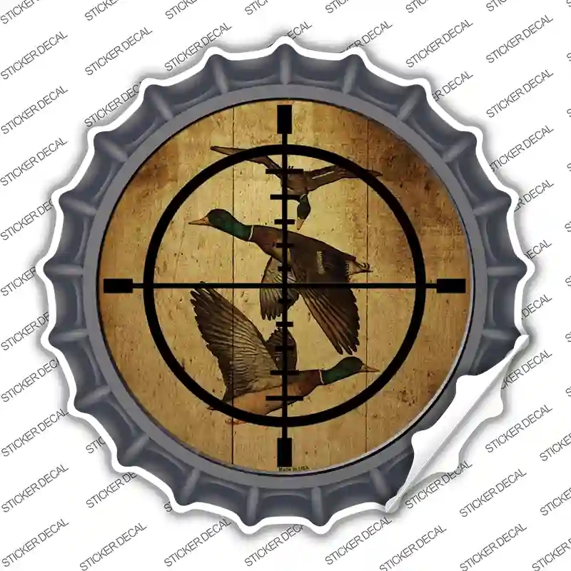 BC-576s-L Duck Hunter Novelty Bottle Cap Sticker Decal, Large