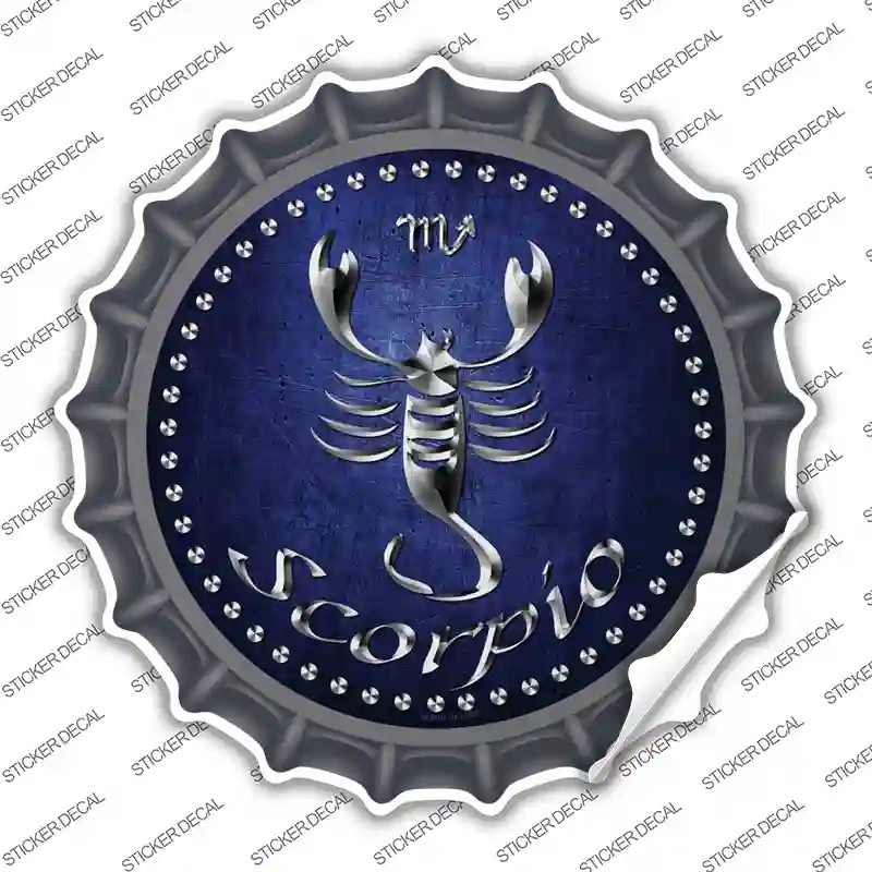 BC-543s-XL Scorpio Novelty Bottle Cap Sticker Decal, Extra Large