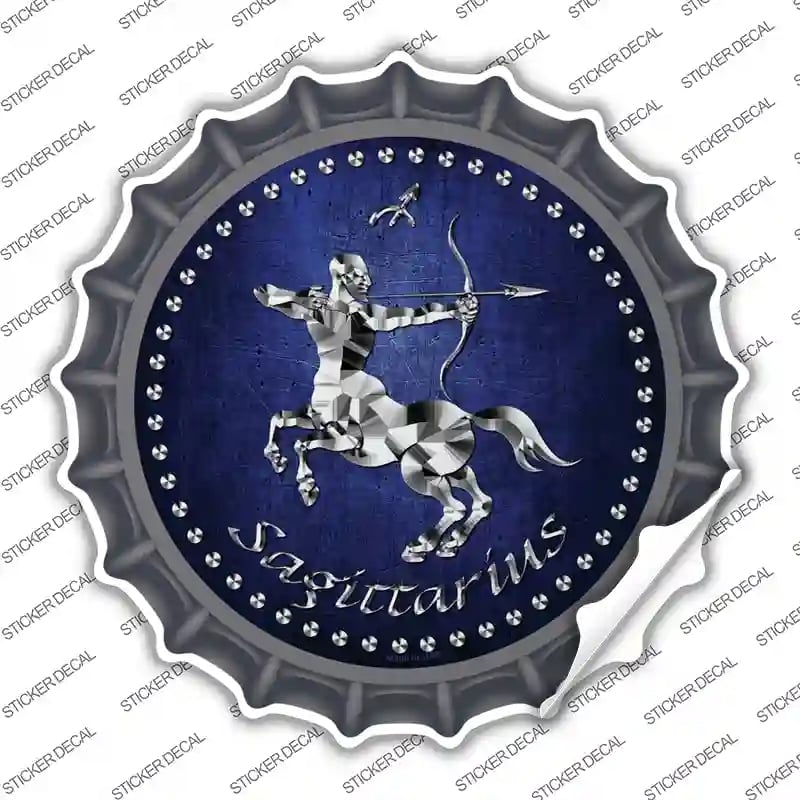 BC-544s-L Sagittarius Novelty Bottle Cap Sticker Decal, Large