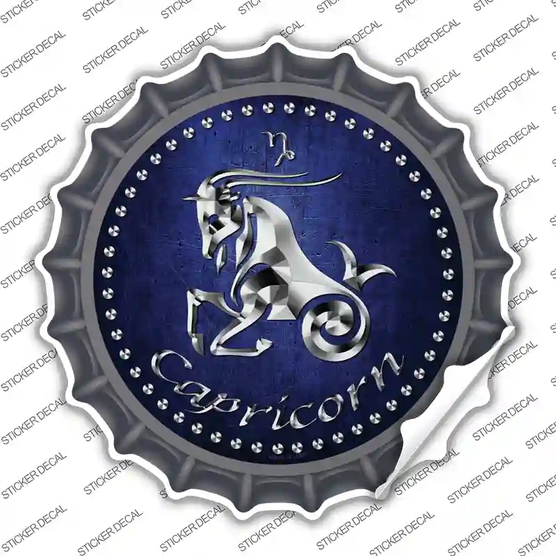 BC-545s-XL Capricorn Novelty Bottle Cap Sticker Decal, Extra Large