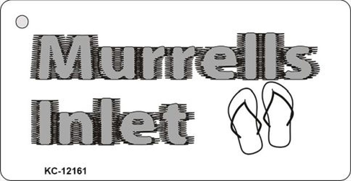 KC-12161 1.5 x 3 in. Murrells Intel SC Novelty Metal Key Chain