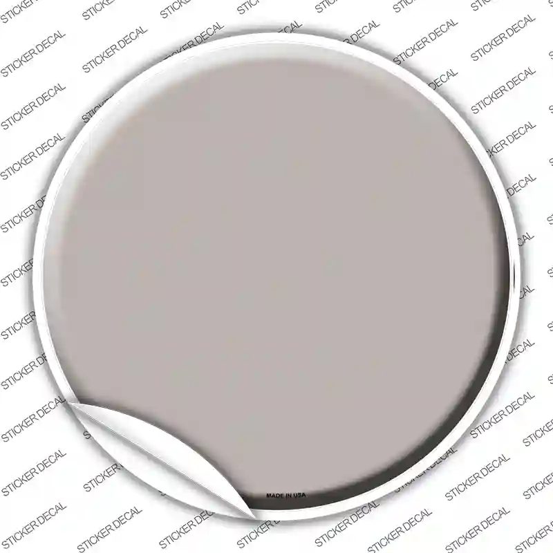 C-163s-L Tan Novelty Circle Sticker Decal, Large