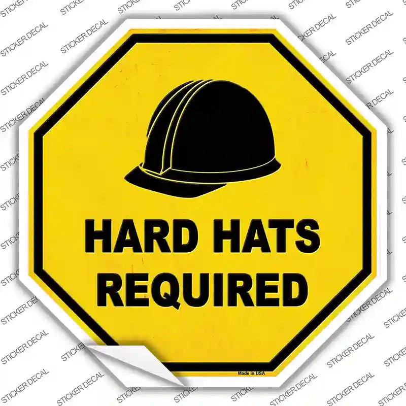 BS-471s-S Hard Harts Required Novelty Octagon Sticker Decal, Small