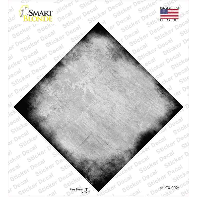 CX-002s-M Black Oil Rubbed Novelty Diamond Sticker Decal, Medium