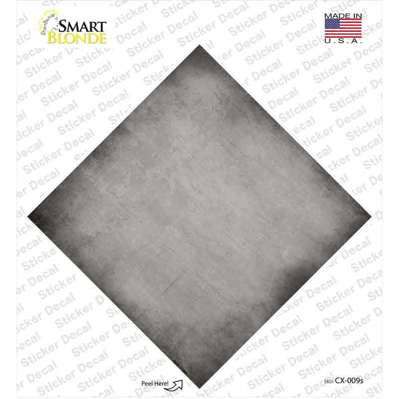 CX-009s-M Gray Oil Rubbed Novelty Diamond Sticker Decal, Medium
