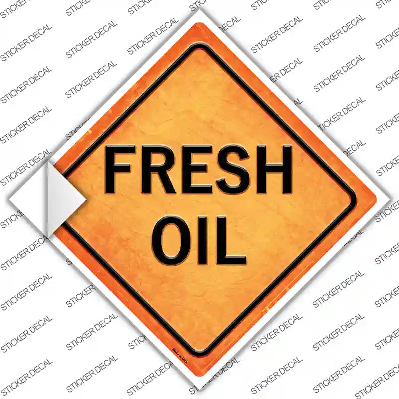 CX-390s-L Fresh Oil Novelty Diamond Sticker Decal, Large