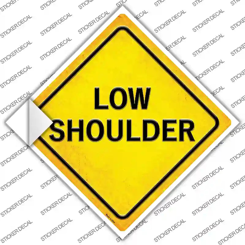 CX-397s-XL Low Shoulder Novelty Diamond Sticker Decal, Extra Large