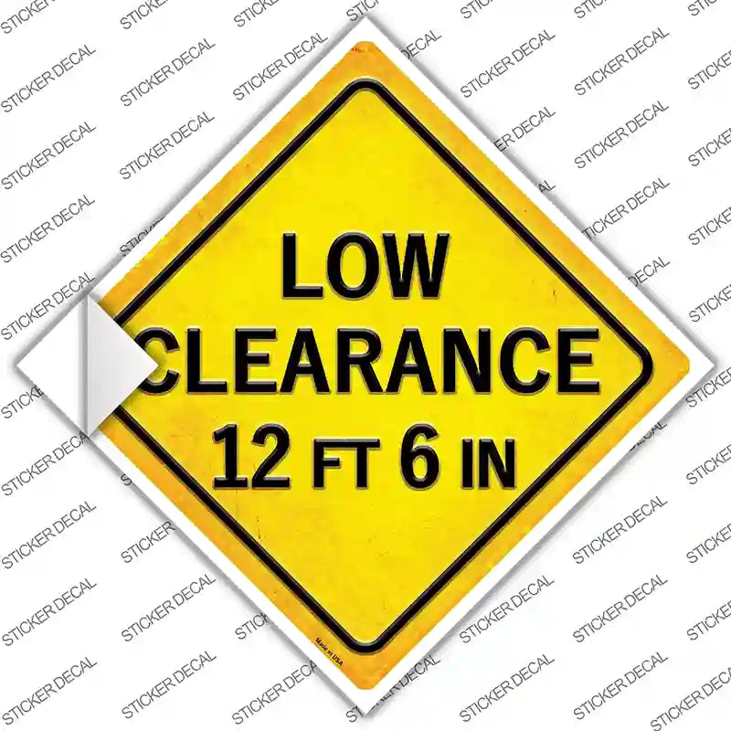 CX-398s-XL Low Clearance 12 ft 6 in Novelty Diamond Sticker Decal, Extra Large