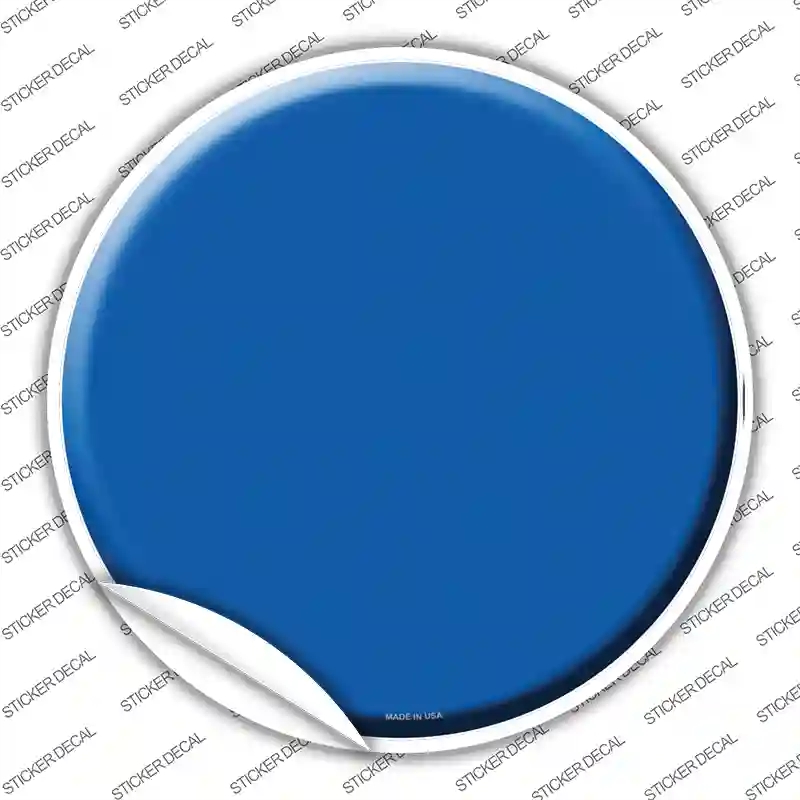 C-154s-S Blue Novelty Circle Sticker Decal, Small
