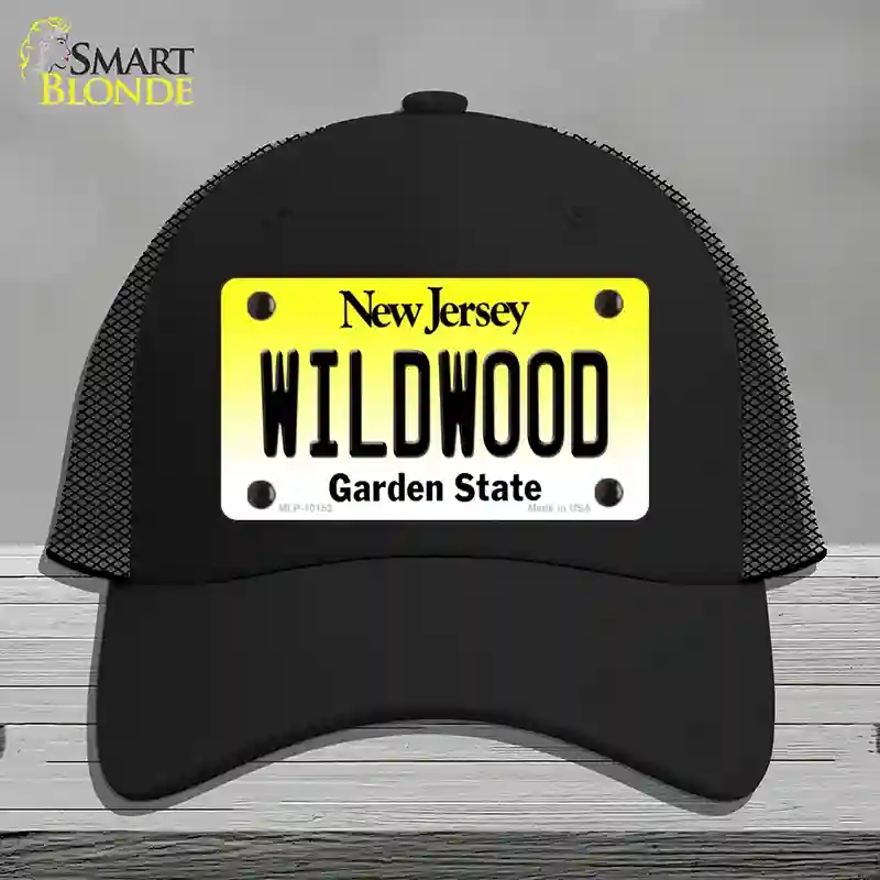 HAT01-MLP-10153 Wildwood   Jersey Novelty License Plate Hat, Mesh - Black