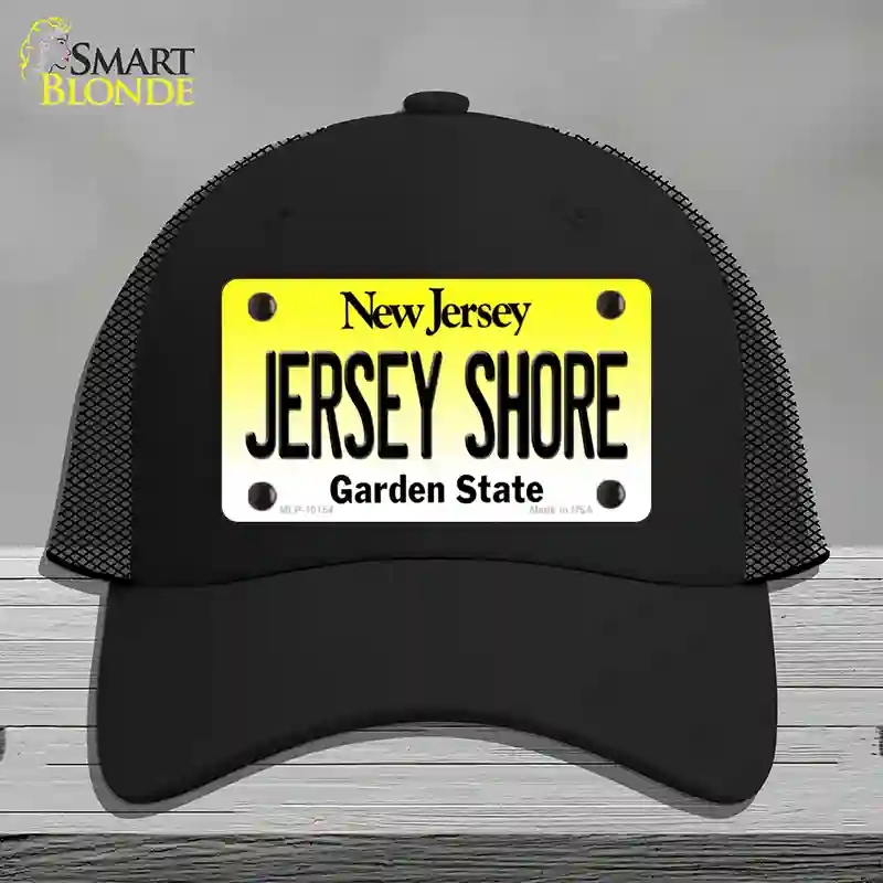 HAT01-MLP-10154 Jersey Shore   Jersey Novelty License Plate Hat, Mesh - Black