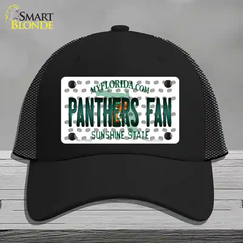 HAT01-MLP-10829 Panthers Fan Florida Novelty License Plate Hat, Mesh - Black