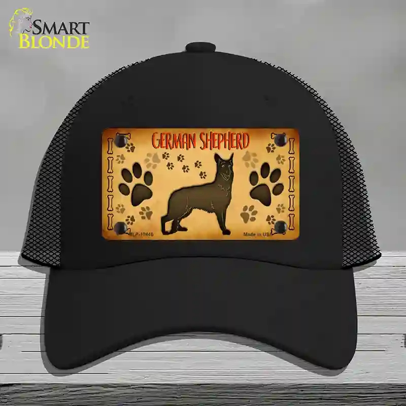 HAT01-MLP-10446 German Shepherd Novelty License Plate Hat, Mesh - Black