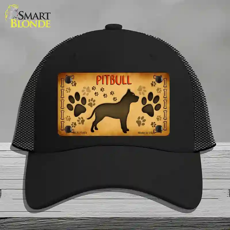 HAT01-MLP-10453 Pitbull Novelty License Plate Hat, Mesh - Black