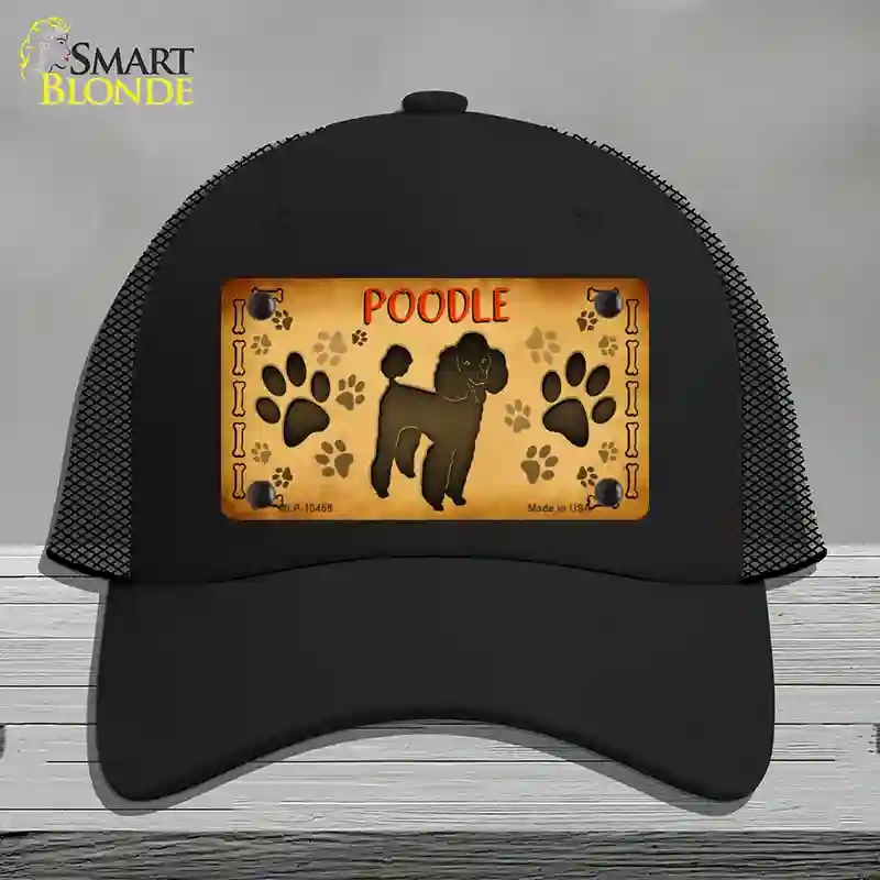 HAT01-MLP-10455 Poodle Novelty License Plate Hat, Mesh - Black