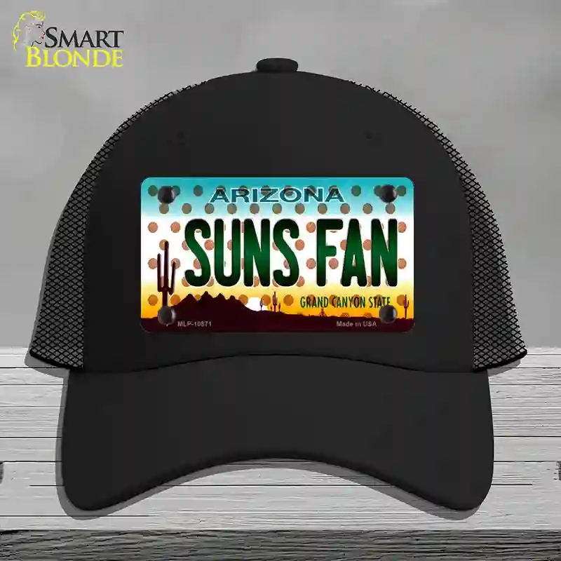 HAT01-MLP-10871 Arizona Suns Fan Novelty License Plate Hat, Mesh - Black