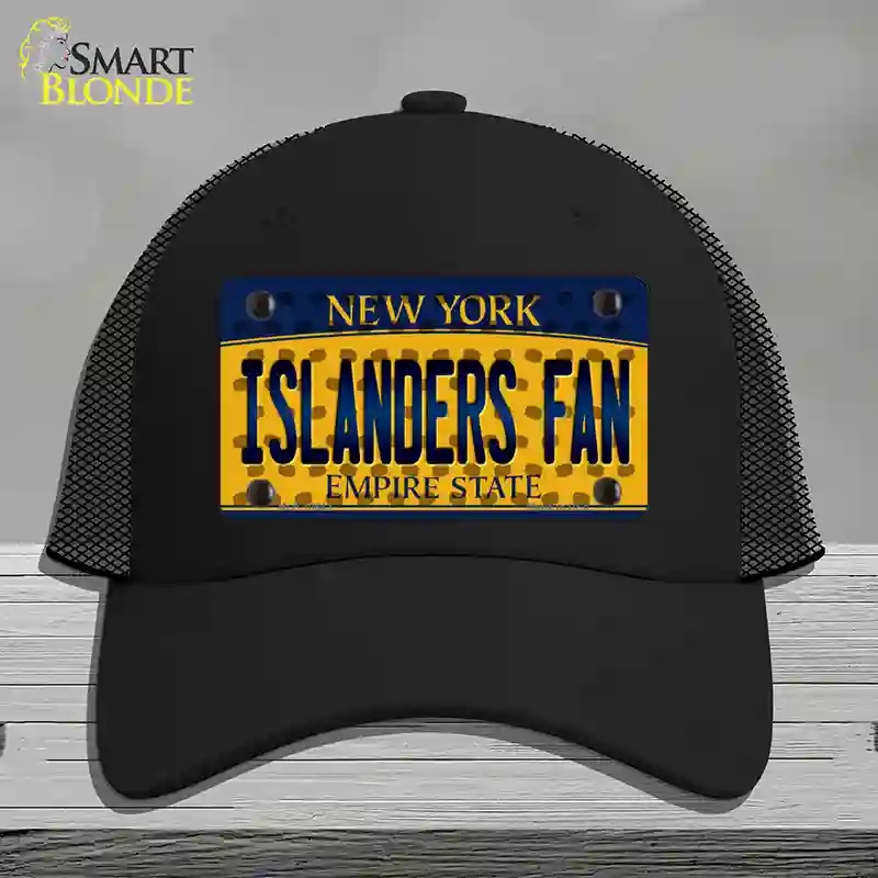 HAT01-MLP-10842 Islanders Fan   York Novelty License Plate Hat, Mesh - Black