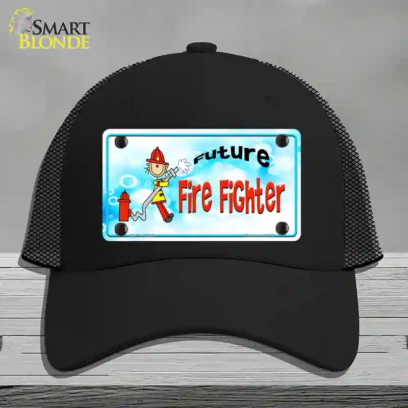 HAT01-MLP-11539 Future Fire Fighter Novelty License Plate Hat, Mesh - Black