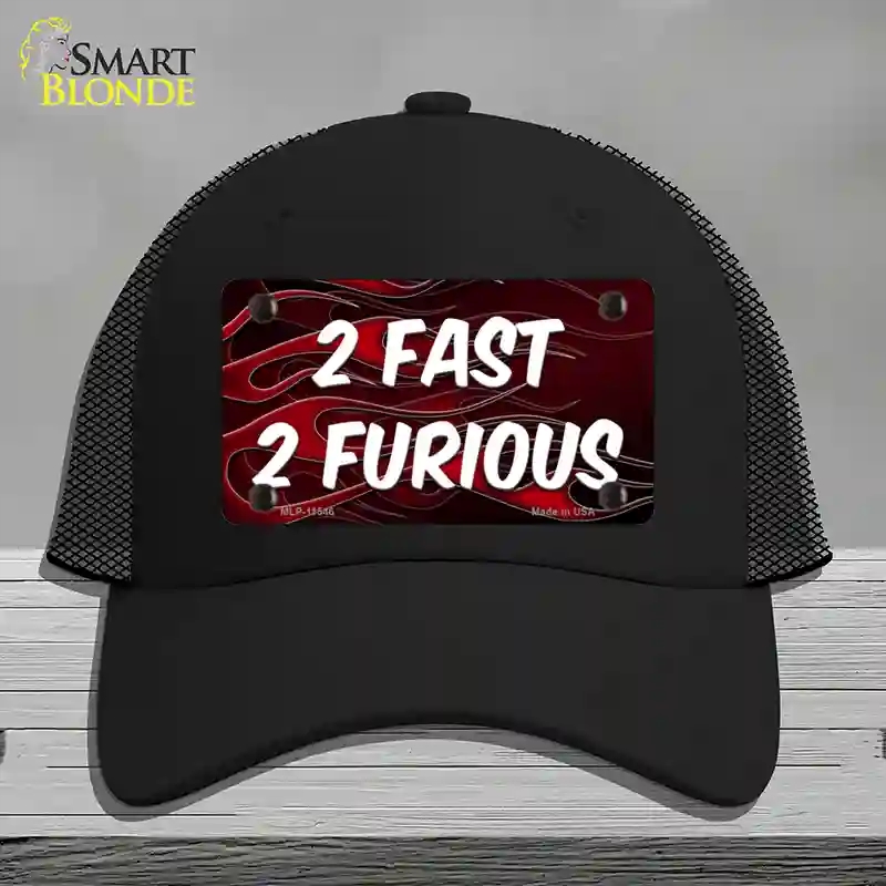 HAT01-MLP-11546 2 Fast 2 Furious Novelty License Plate Hat, Mesh - Black