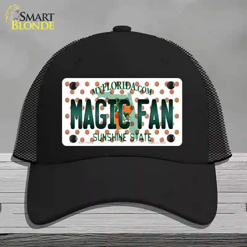 HAT01-MLP-10869 Magic Fan Florida Novelty License Plate Hat, Mesh - Black