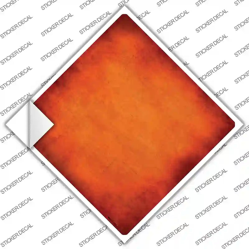 CX-007s-L Orange Oil Rubbed Novelty Diamond Sticker Decal, Large