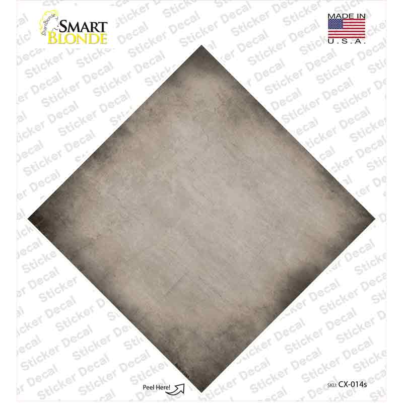 CX-014s-M Tan Oil Rubbed Novelty Diamond Sticker Decal, Medium