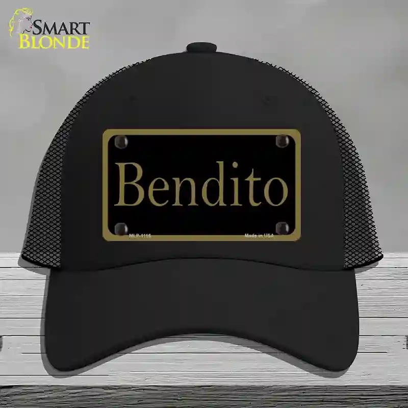 HAT01-MLP-1116 Bendito Novelty License Plate Hat, Mesh - Black