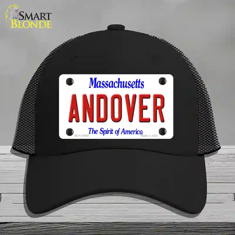 HAT01-MLP-10990 Andover Massachusetts Novelty License Plate Hat, Mesh - Black