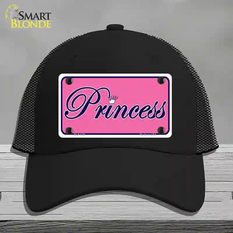 HAT01-MLP-049 Pink Princess Tiara Novelty License Plate Hat, Mesh - Black