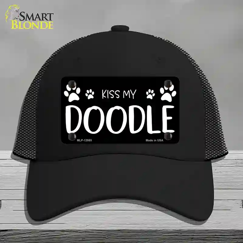 HAT01-MLP-12065 Kiss My Novelty License Plate Hat, Mesh - Black