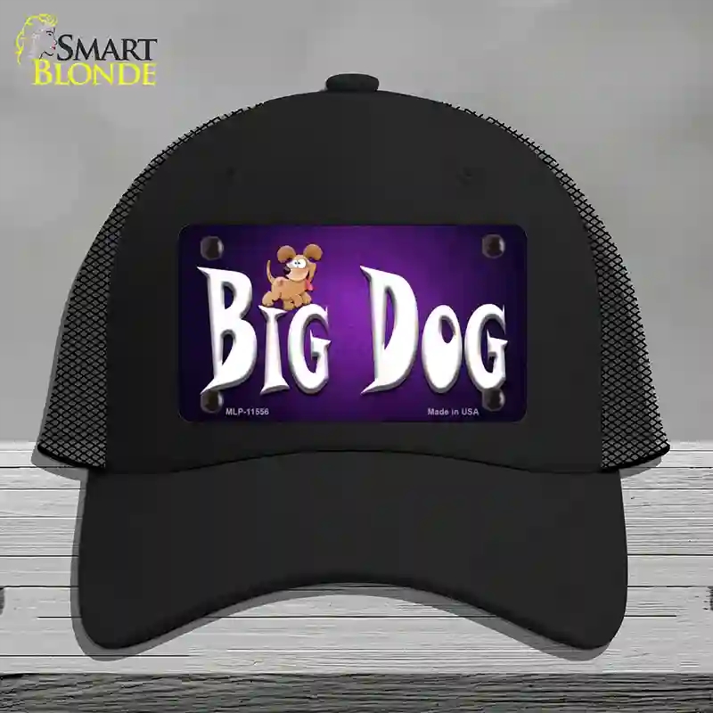 HAT01-MLP-11556 Big Dog Novelty License Plate Hat, Mesh - Black