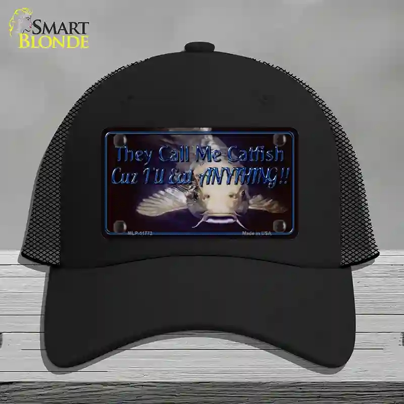 HAT01-MLP-11772 They Call Me Catfish Novelty License Plate Hat, Mesh - Black