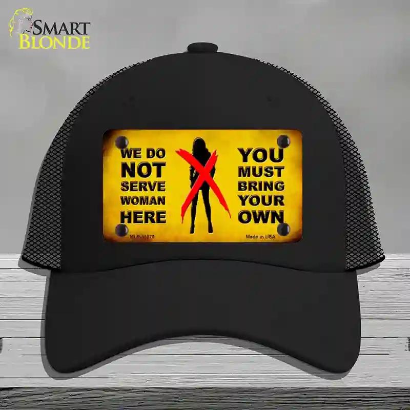 HAT01-MLP-11879 Bring Your Own Novelty License Plate Hat, Mesh - Black