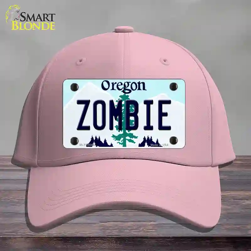 HAT05-MLP-10366 Zombie Oregon Novelty License Plate Hat, Cotton - Pink