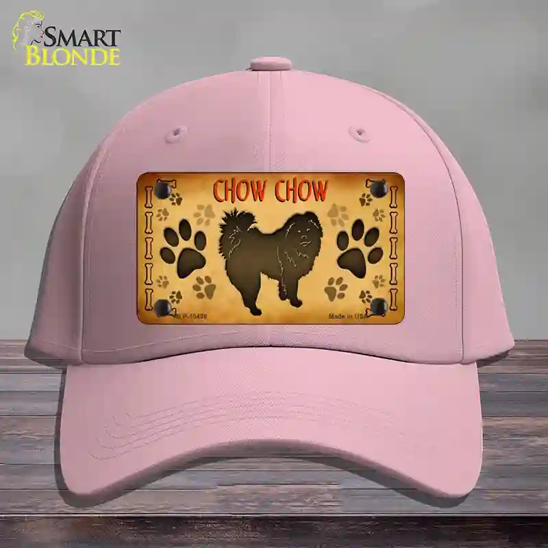 HAT05-MLP-10438 Chow Chow Novelty License Plate Hat, Cotton - Pink
