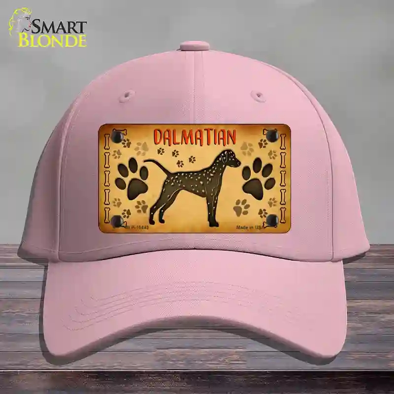 HAT05-MLP-10443 Dalmatian Novelty License Plate Hat, Cotton - Pink
