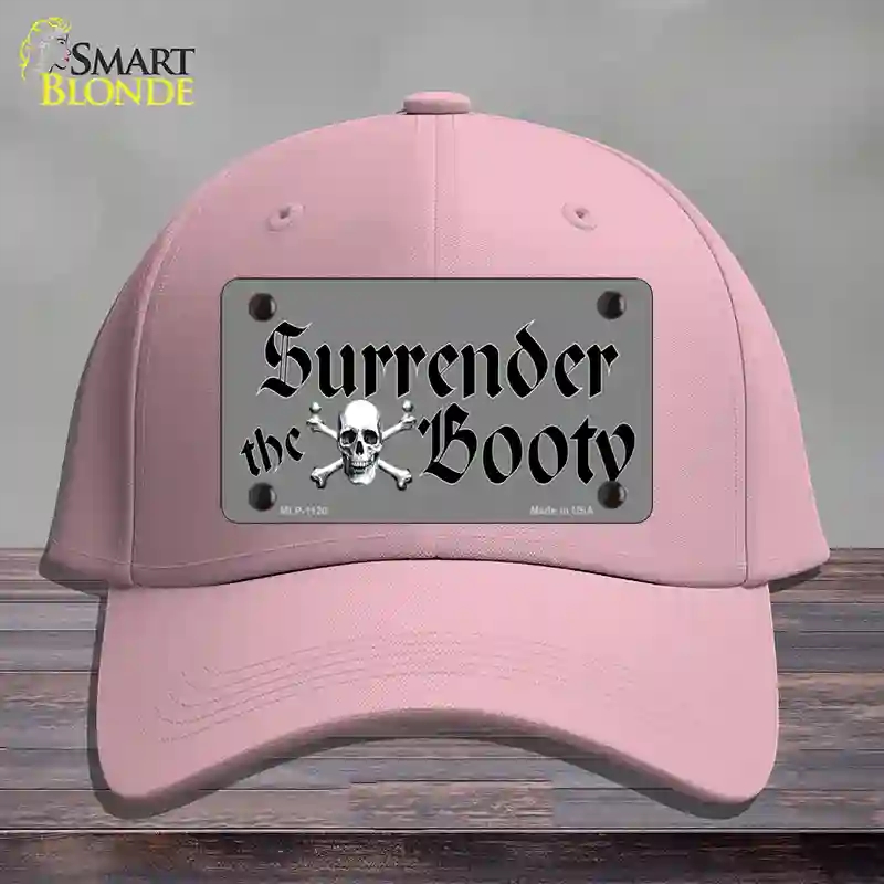 HAT05-MLP-1120 Surrender the Booty Novelty License Plate Hat, Cotton - Pink