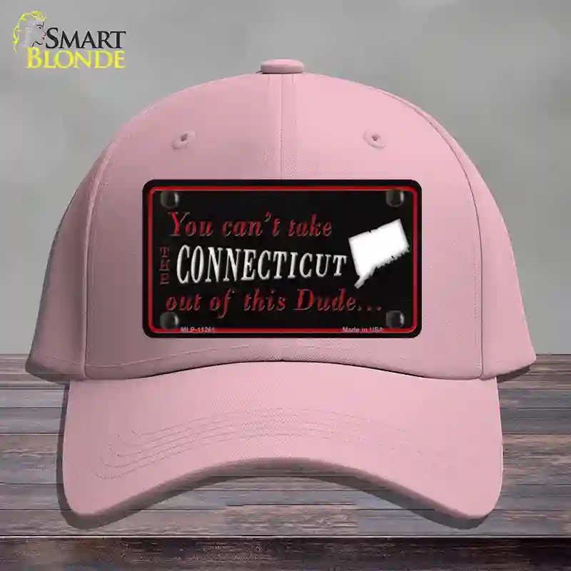 HAT05-MLP-11261 Connecticut Dude Novelty License Plate Hat, Cotton - Pink
