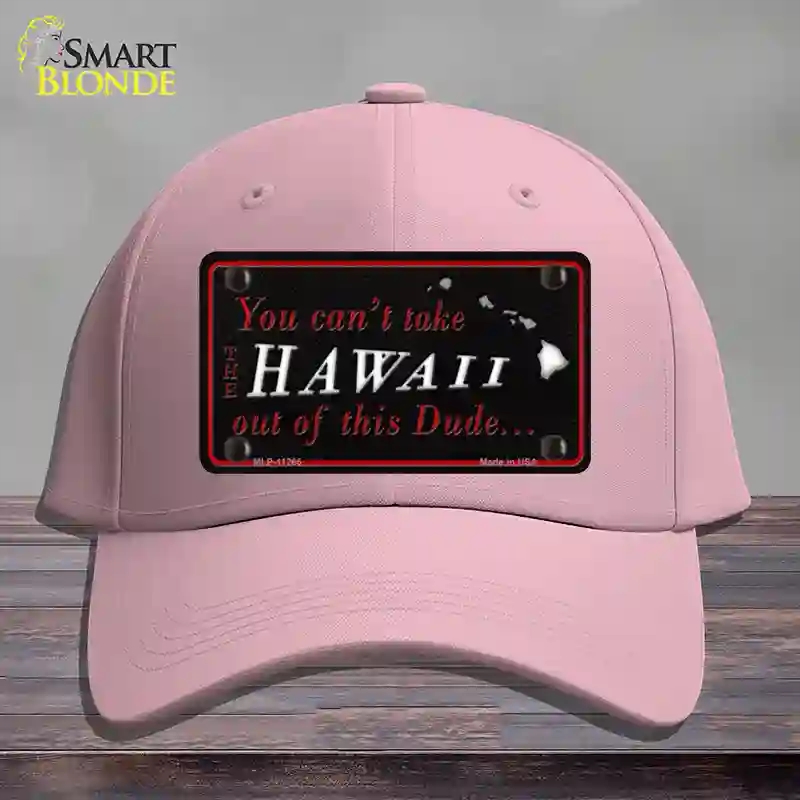 HAT05-MLP-11265 Hawaii Dude Novelty License Plate Hat, Cotton - Pink
