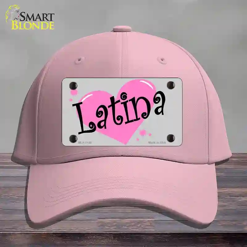 HAT05-MLP-1144 Latina Novelty License Plate Hat, Cotton - Pink