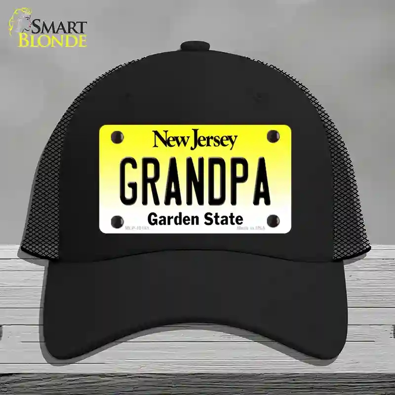 HAT01-MLP-10161 Grandpa   Jersey Novelty License Plate Hat, Mesh - Black