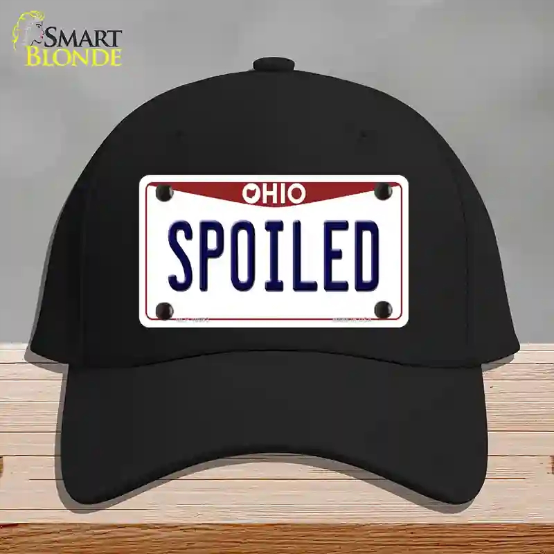 HAT03-MLP-10083 Spoiled Ohio Novelty License Plate Hat, Cotton - Black