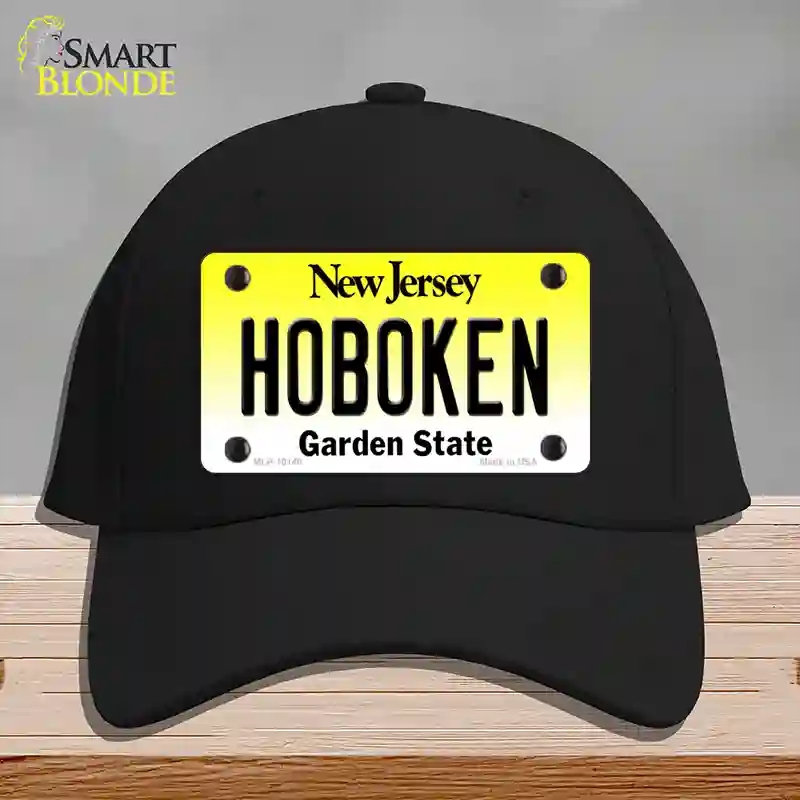 HAT03-MLP-10148 Hoboken   Jersey Novelty License Plate Hat, Cotton - Black